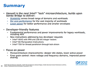 Intel Haswell-Präsentation (Slide 30)